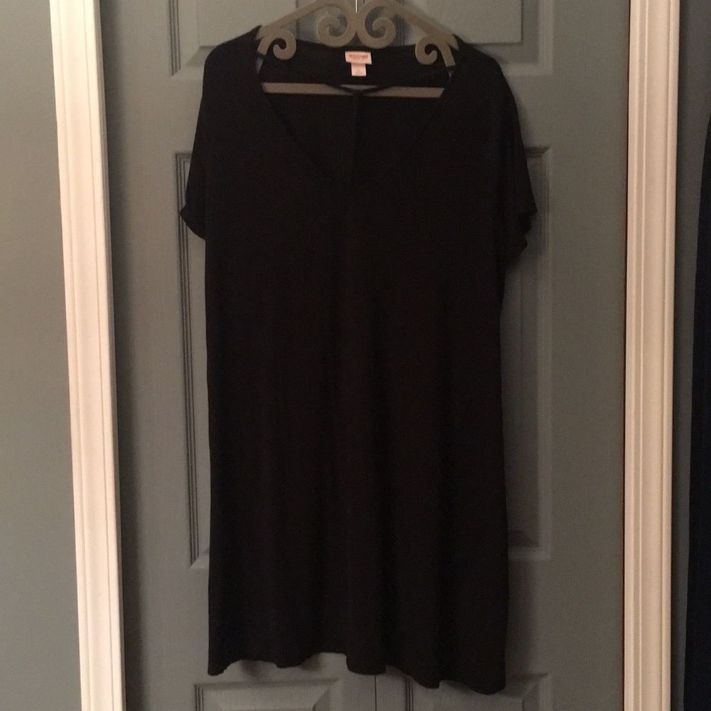 Mossimo black cage dress large